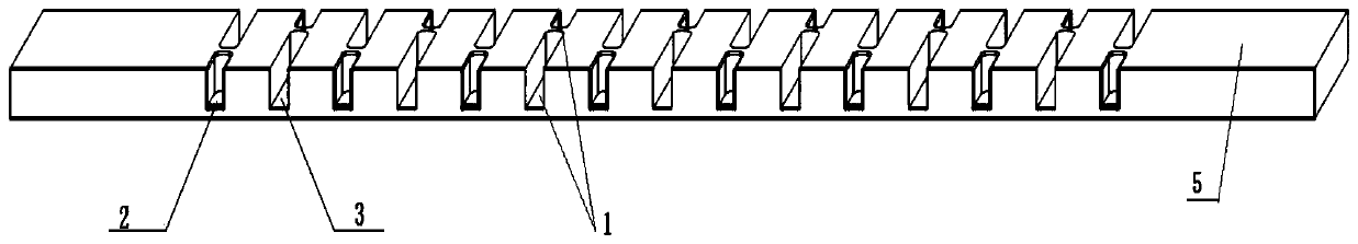 An electrolytic cell positioning conductive row