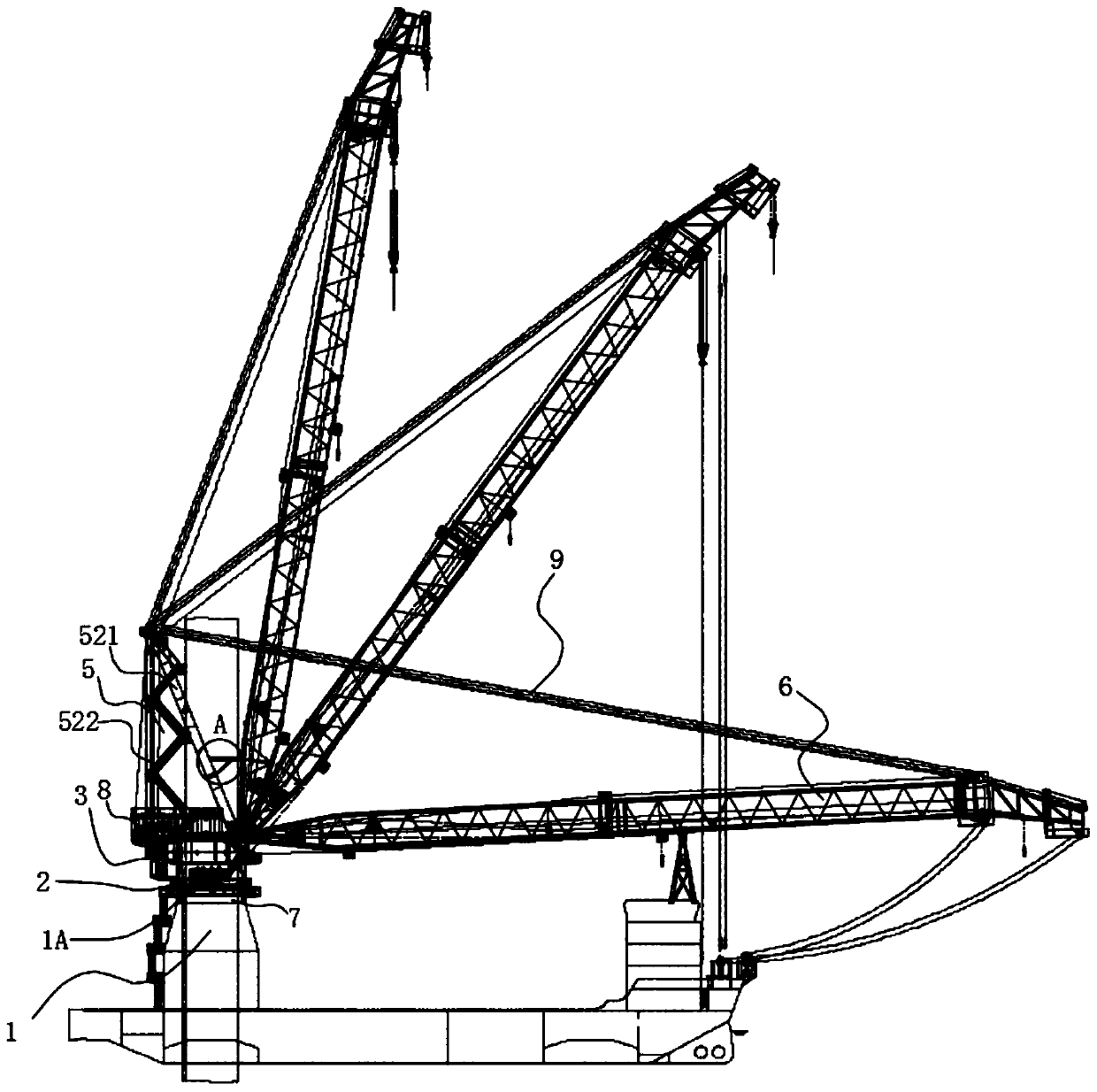 A crane based on hydraulic system