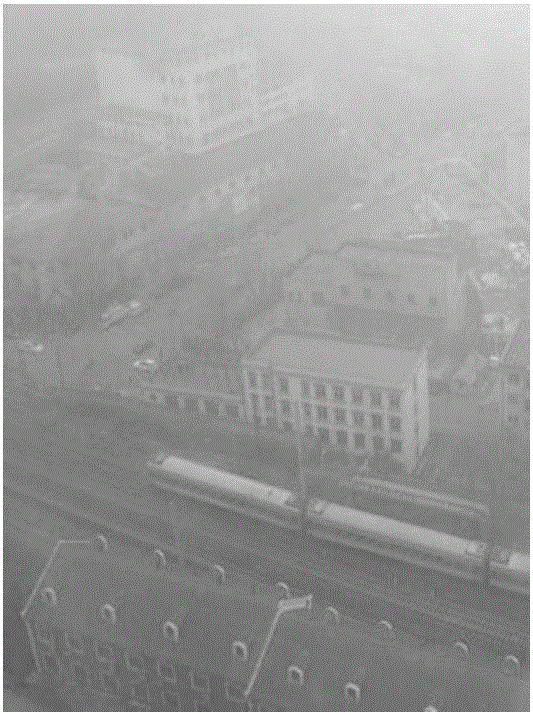 Remote sensing image de-fogging method based on dark channel prior model