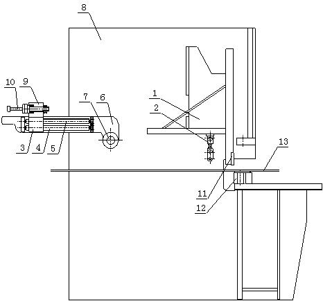 Rear stop mechanism of plate shearing machine
