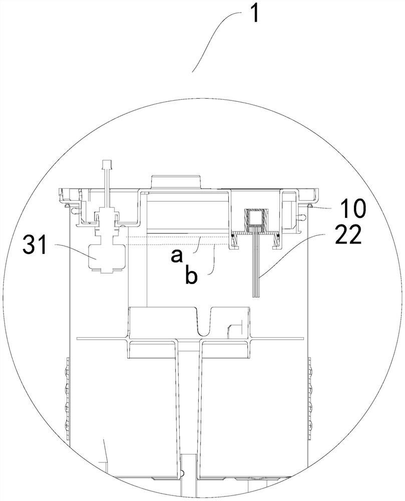 Sterilization device of water treatment equipment and water treatment equipment with sterilization device