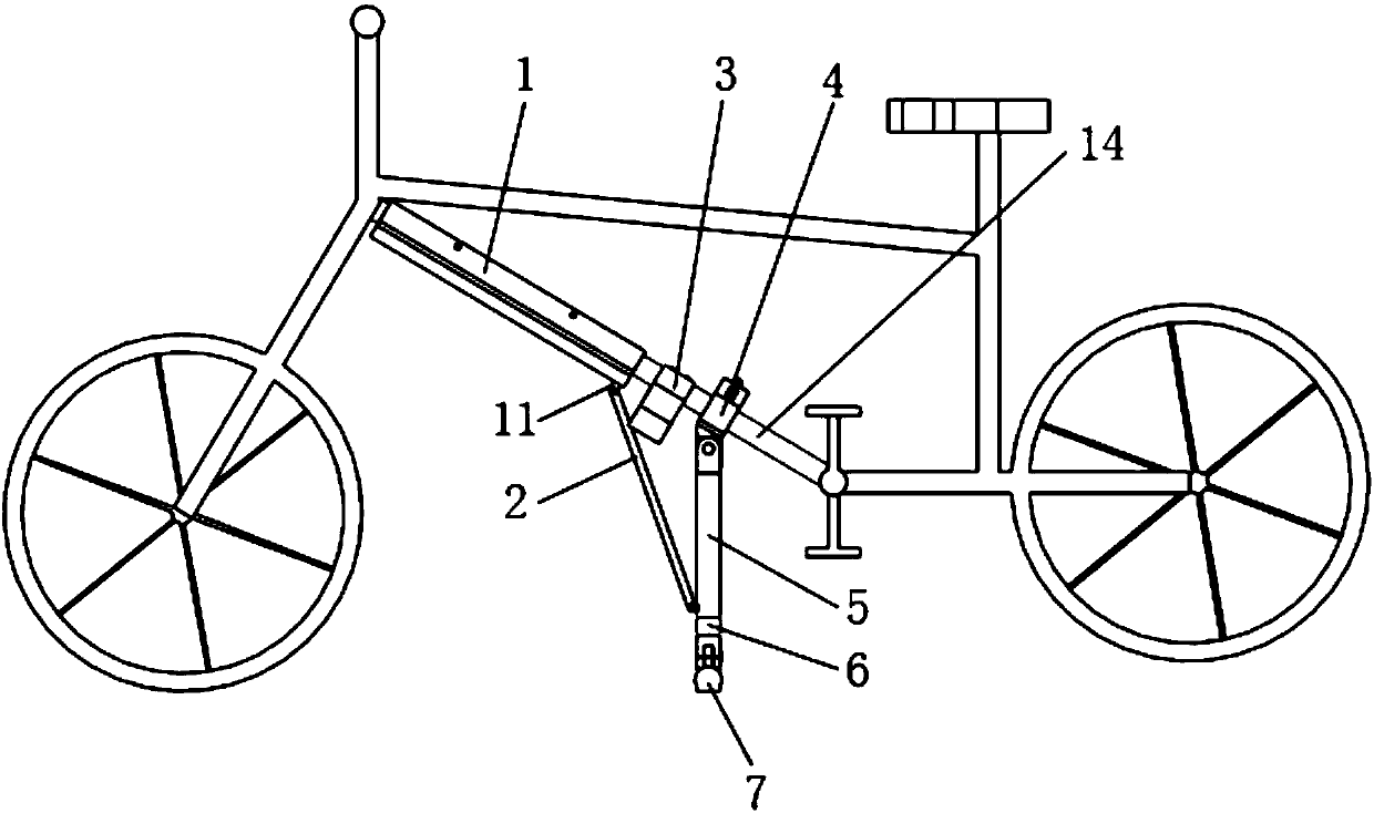 Novel bicycle supporting device