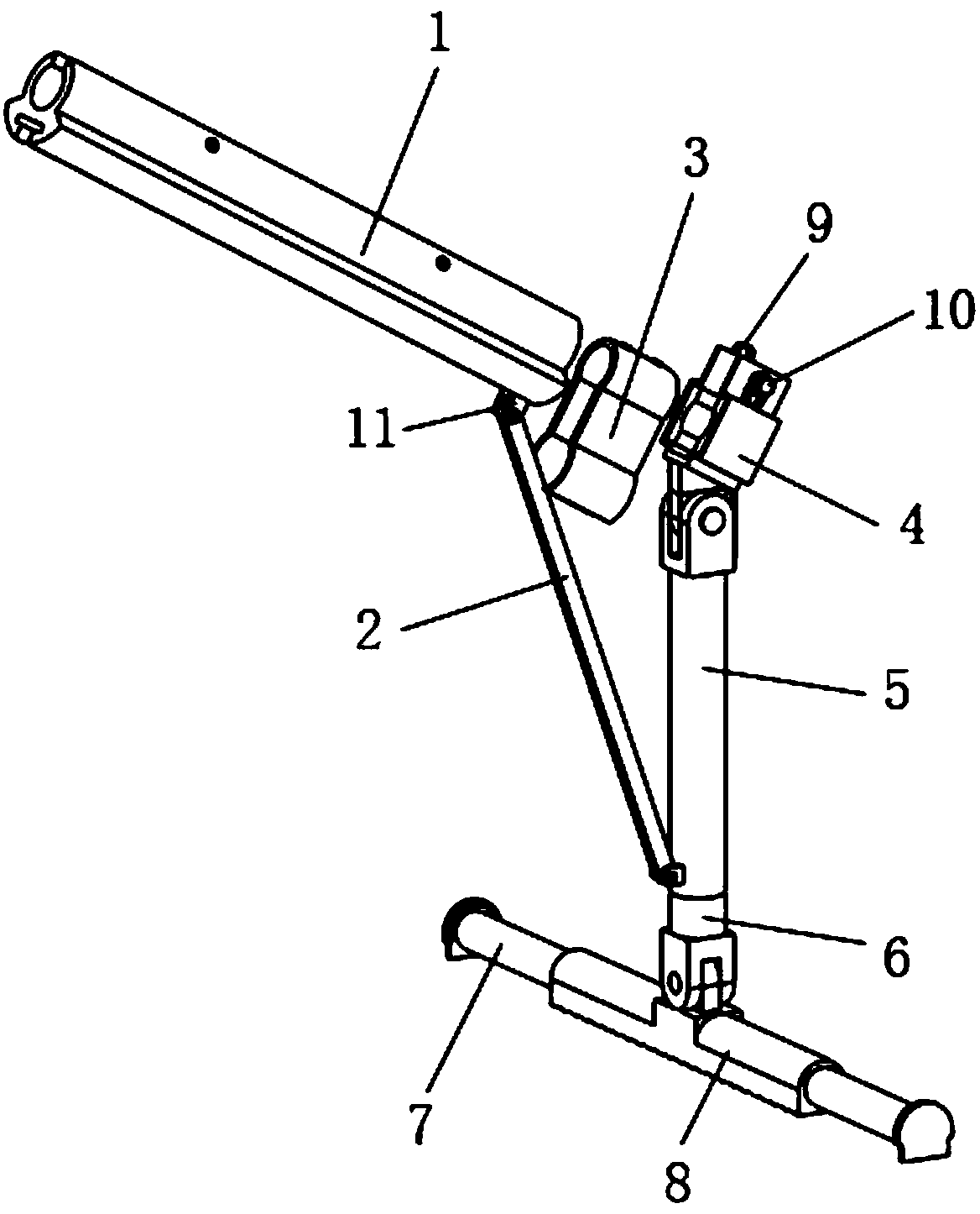 Novel bicycle supporting device