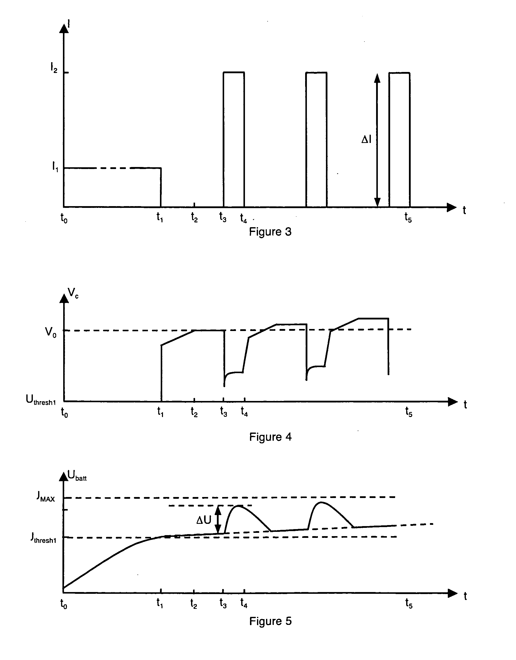 Method for pulsed charging of a battery in an autonomous system comprising a supercapacitance