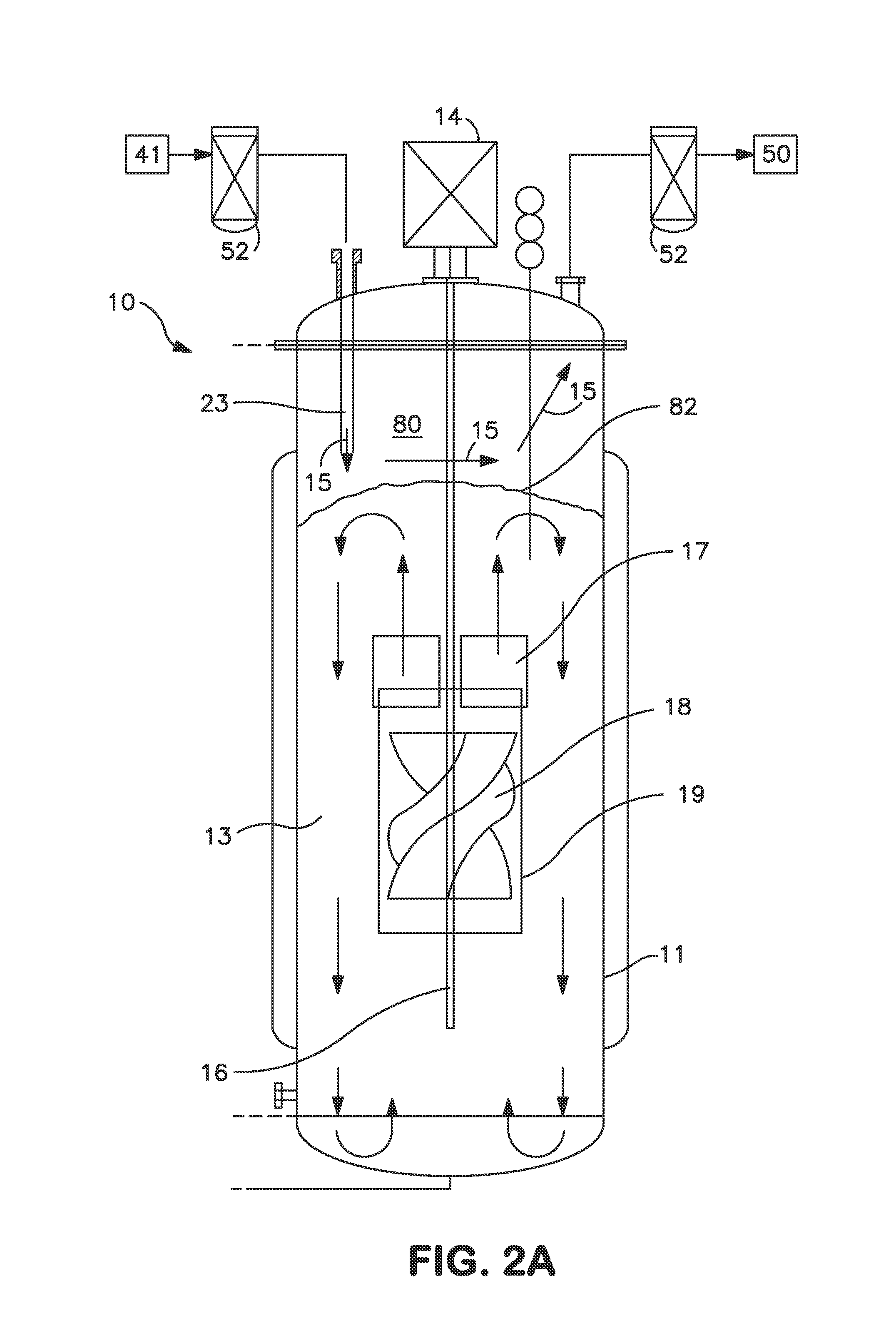 Bioreactor with upward flowing impeller system for use in a mammalian cell culture process