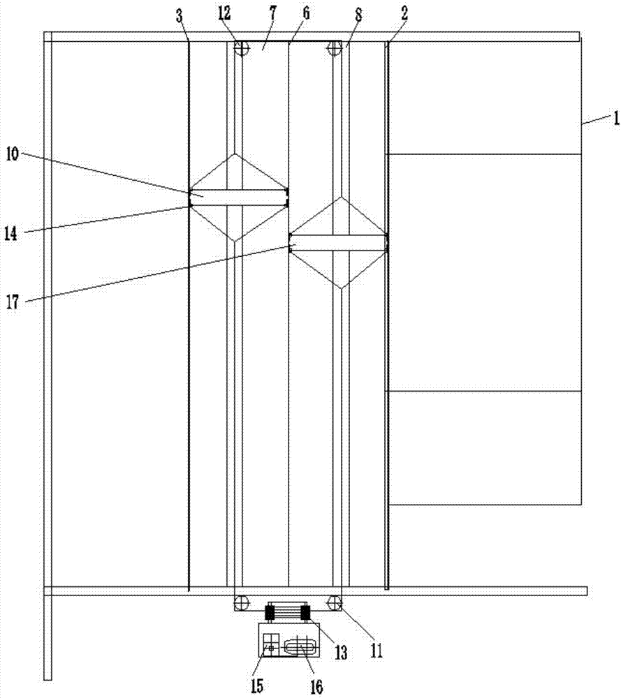 Black goat house fully-automated manure scraping device