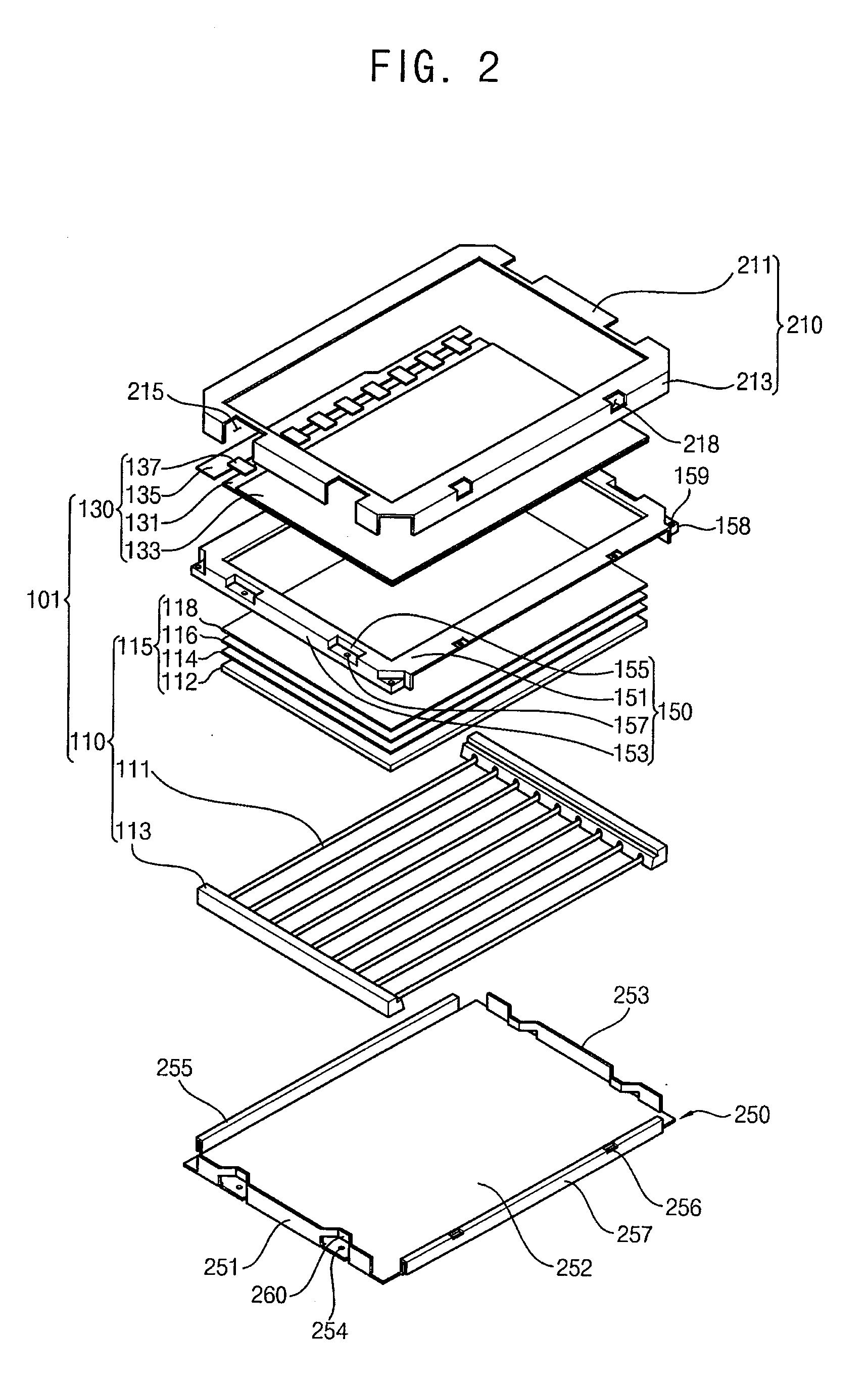 Display assembly and display device having the same