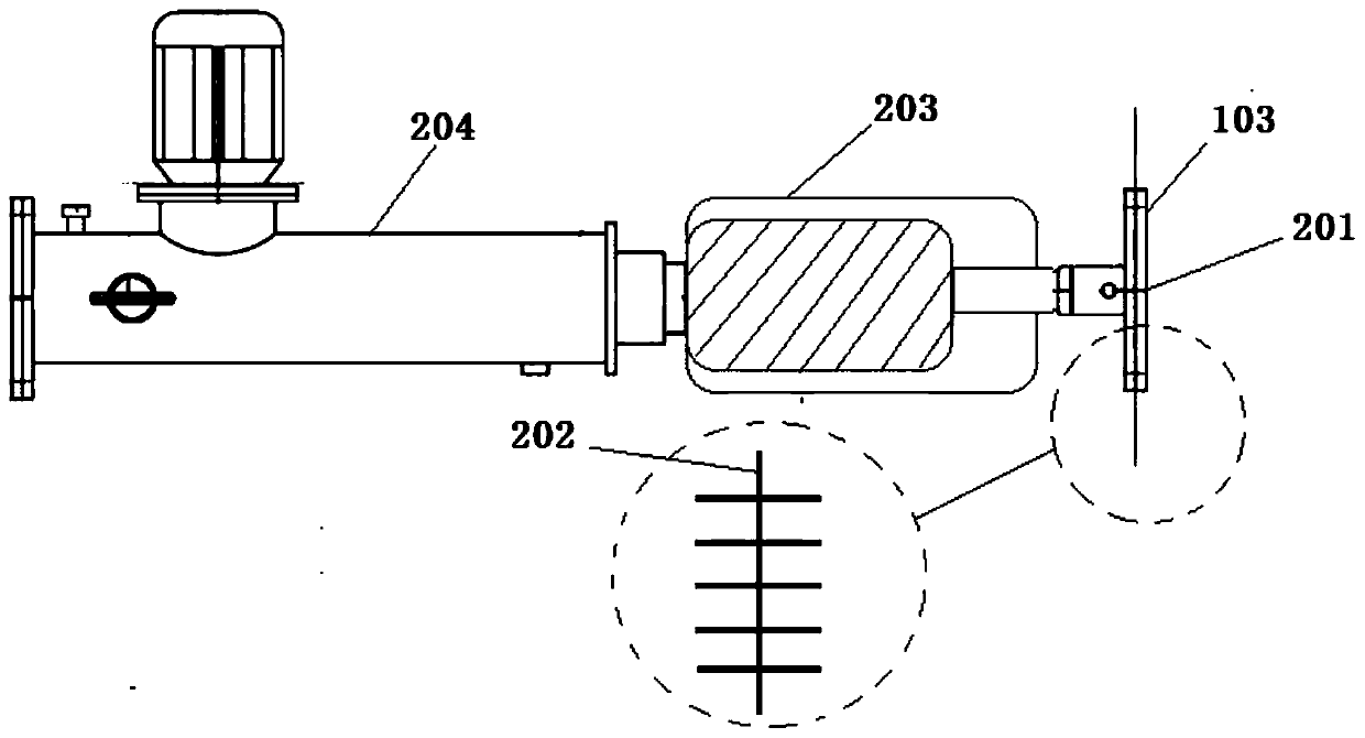 A bottom device for a cement silo