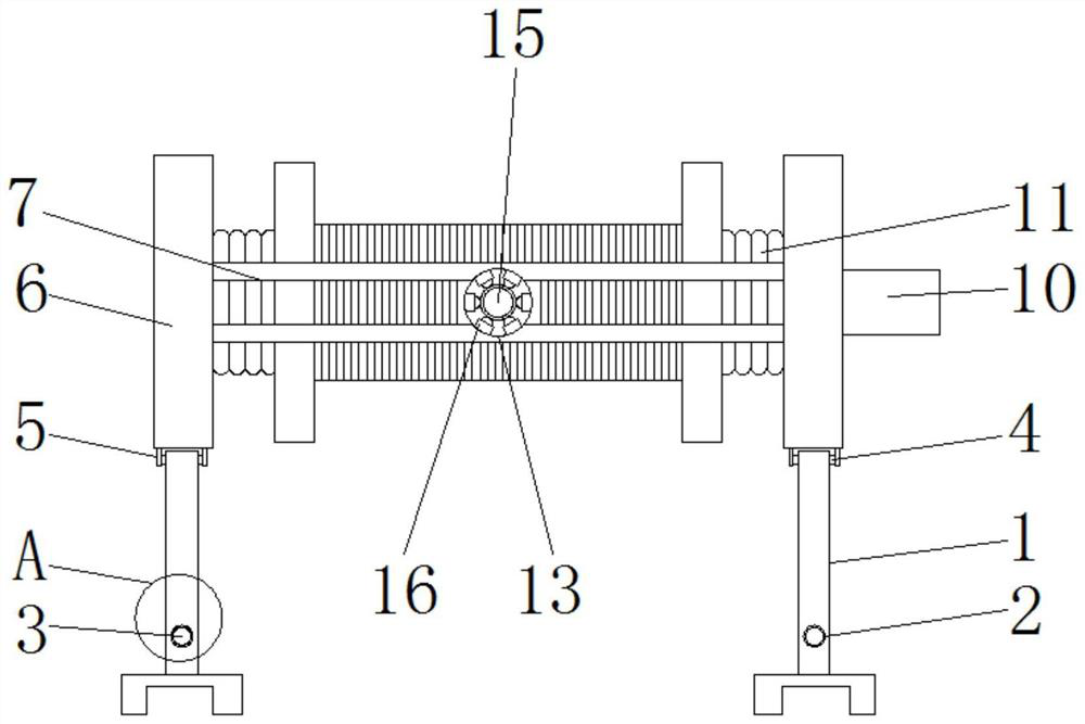 A tension pay-off device based on permanent magnet damping regulator