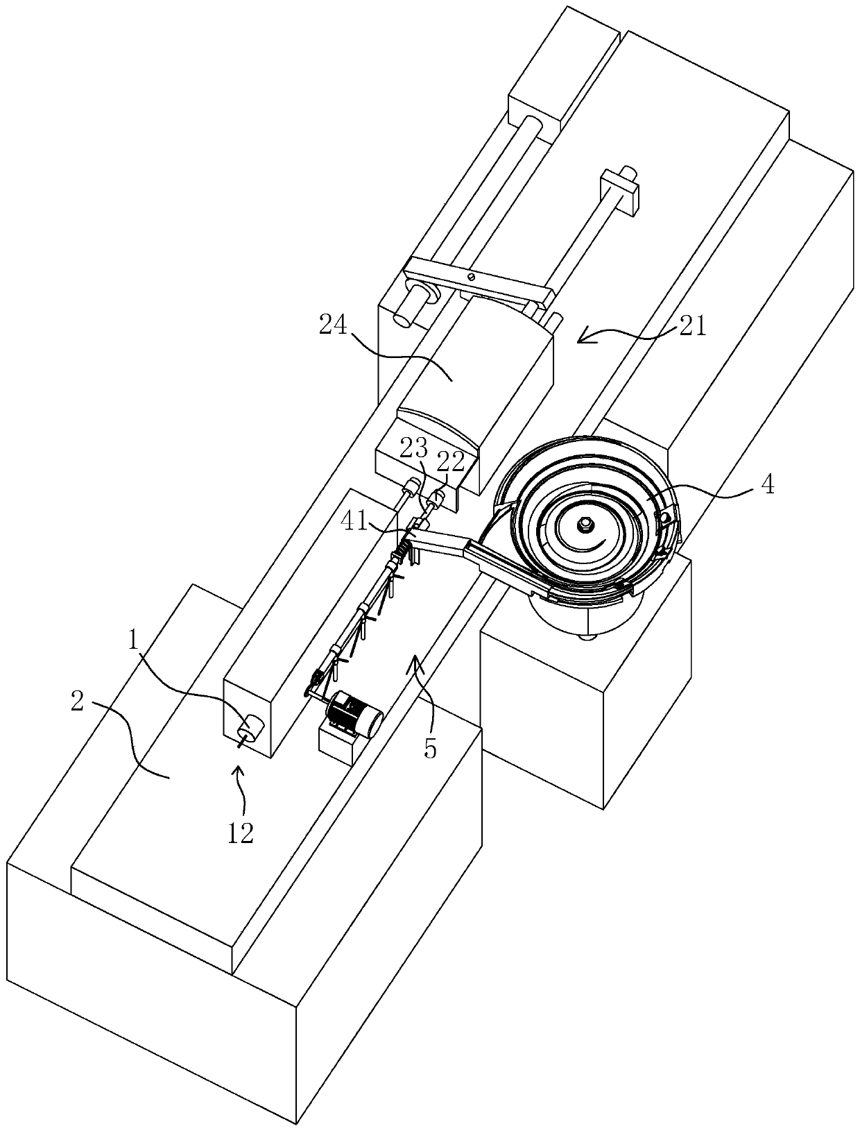 Chamfering and tapping integrated machine