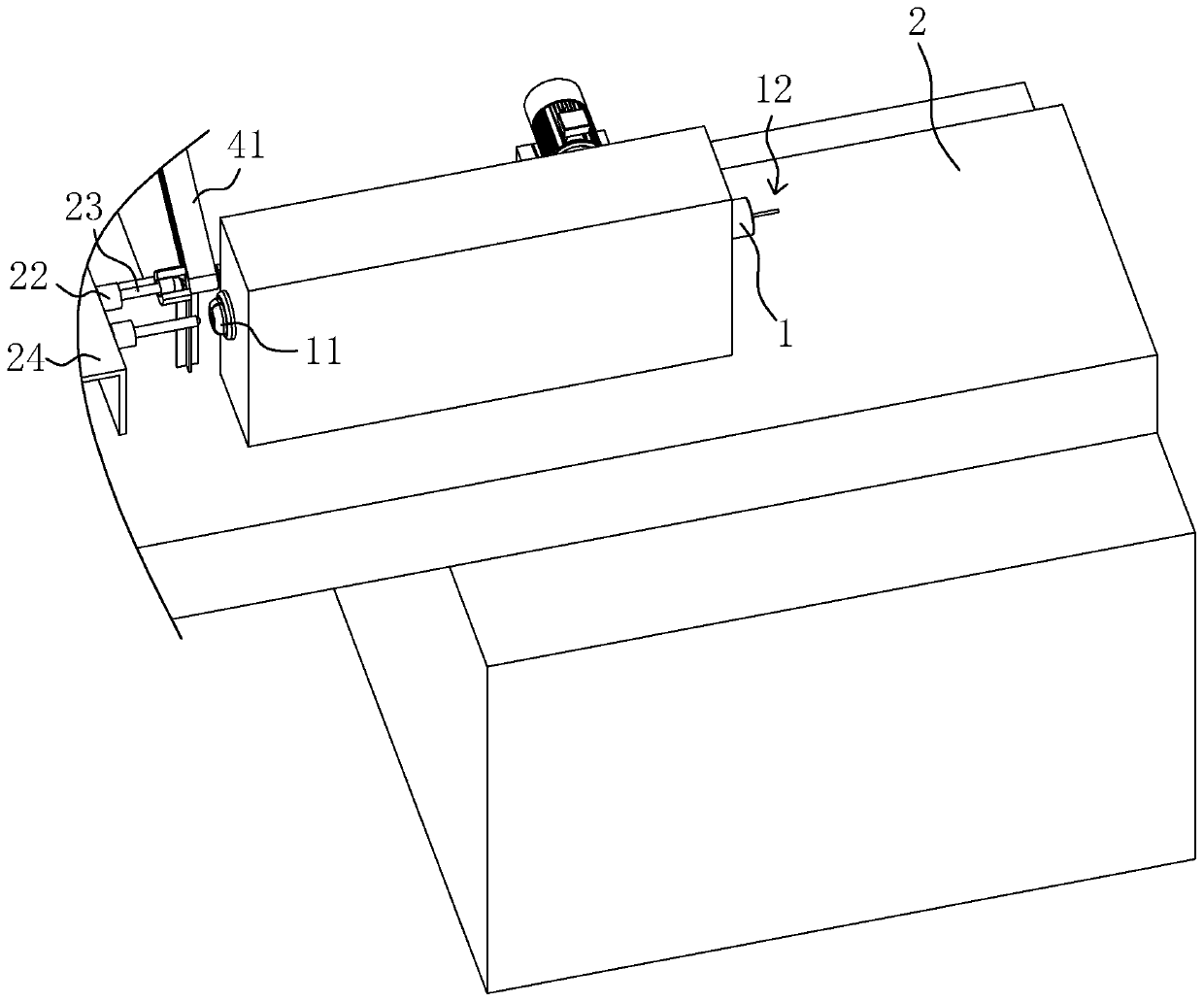 Chamfering and tapping integrated machine