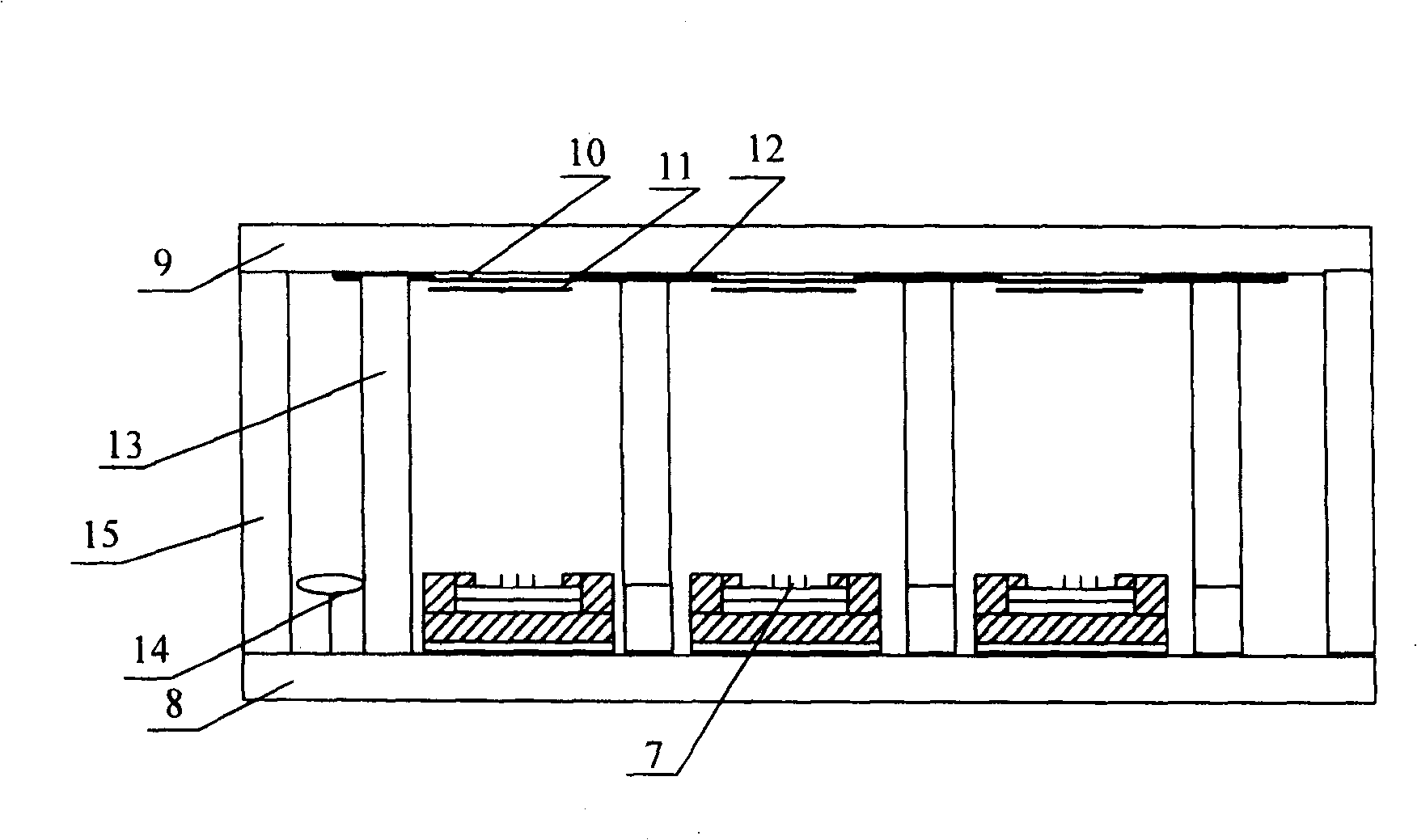 Panel display having integrated back grid structure and its manufacturing technology