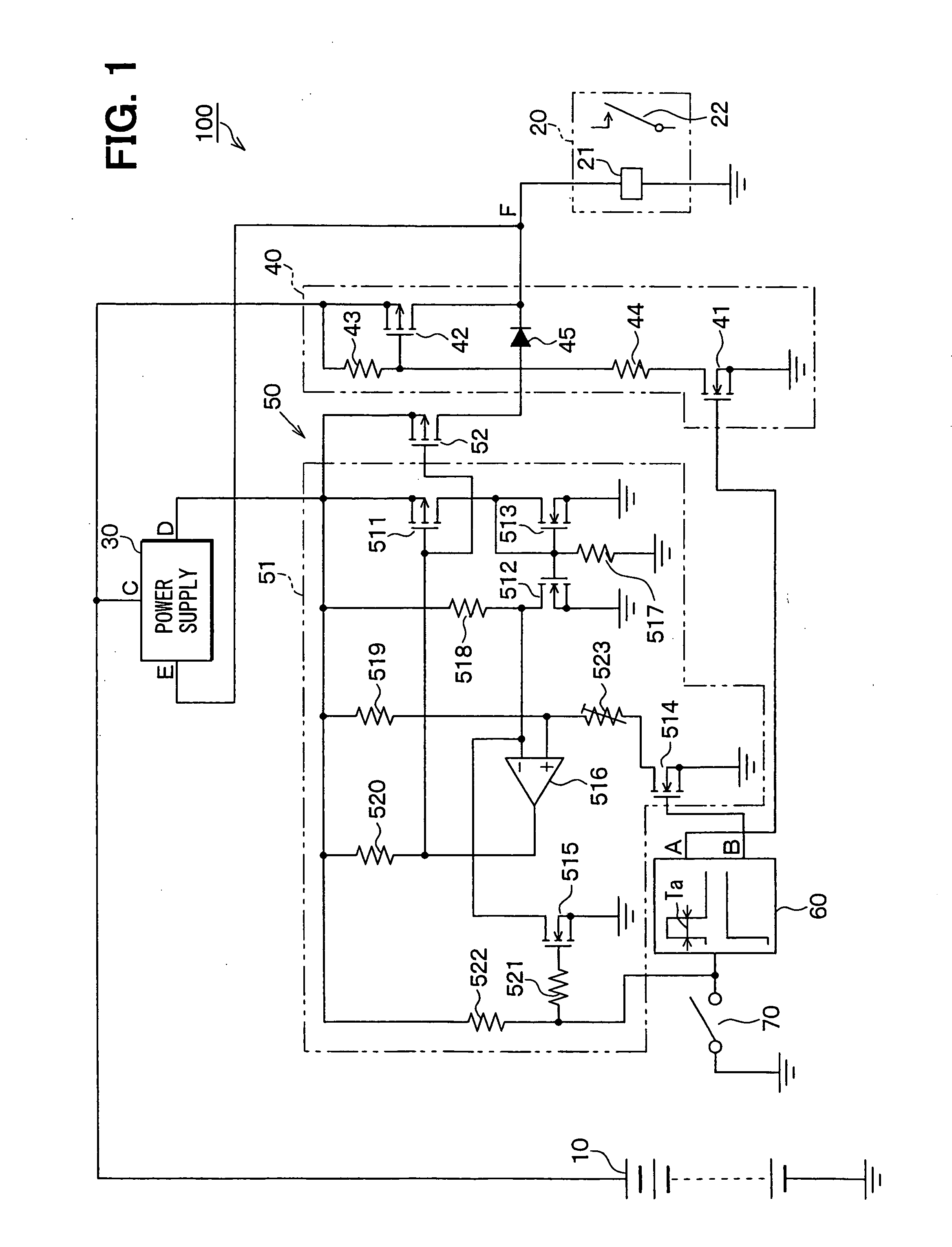 Constant current relay drive circuit