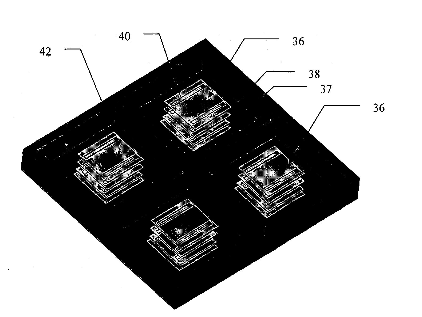 System and method of using absorber-walls for mutual coupling reduction between microstrip antennas or brick