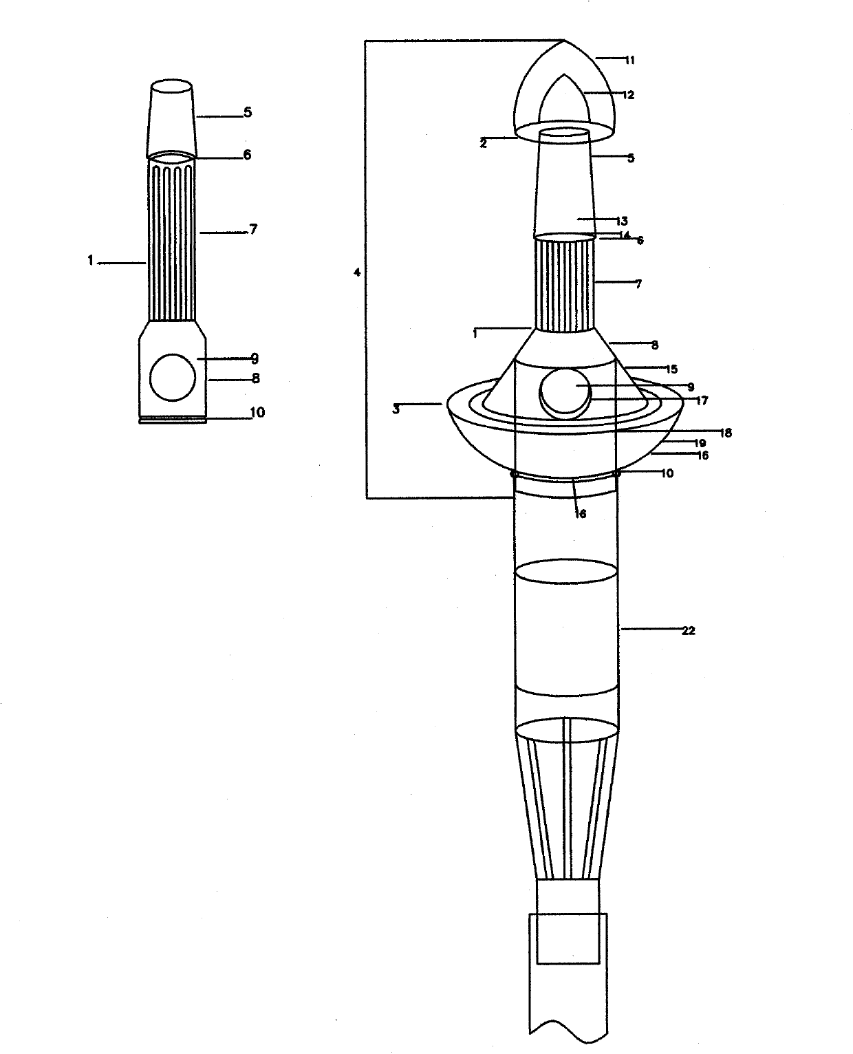 Inner-plug type connecting pipe