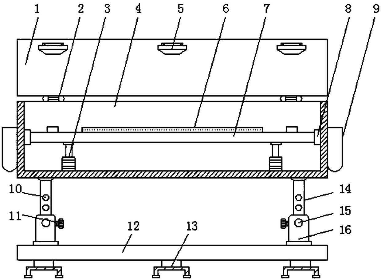 Supporting frame used for electronic piano