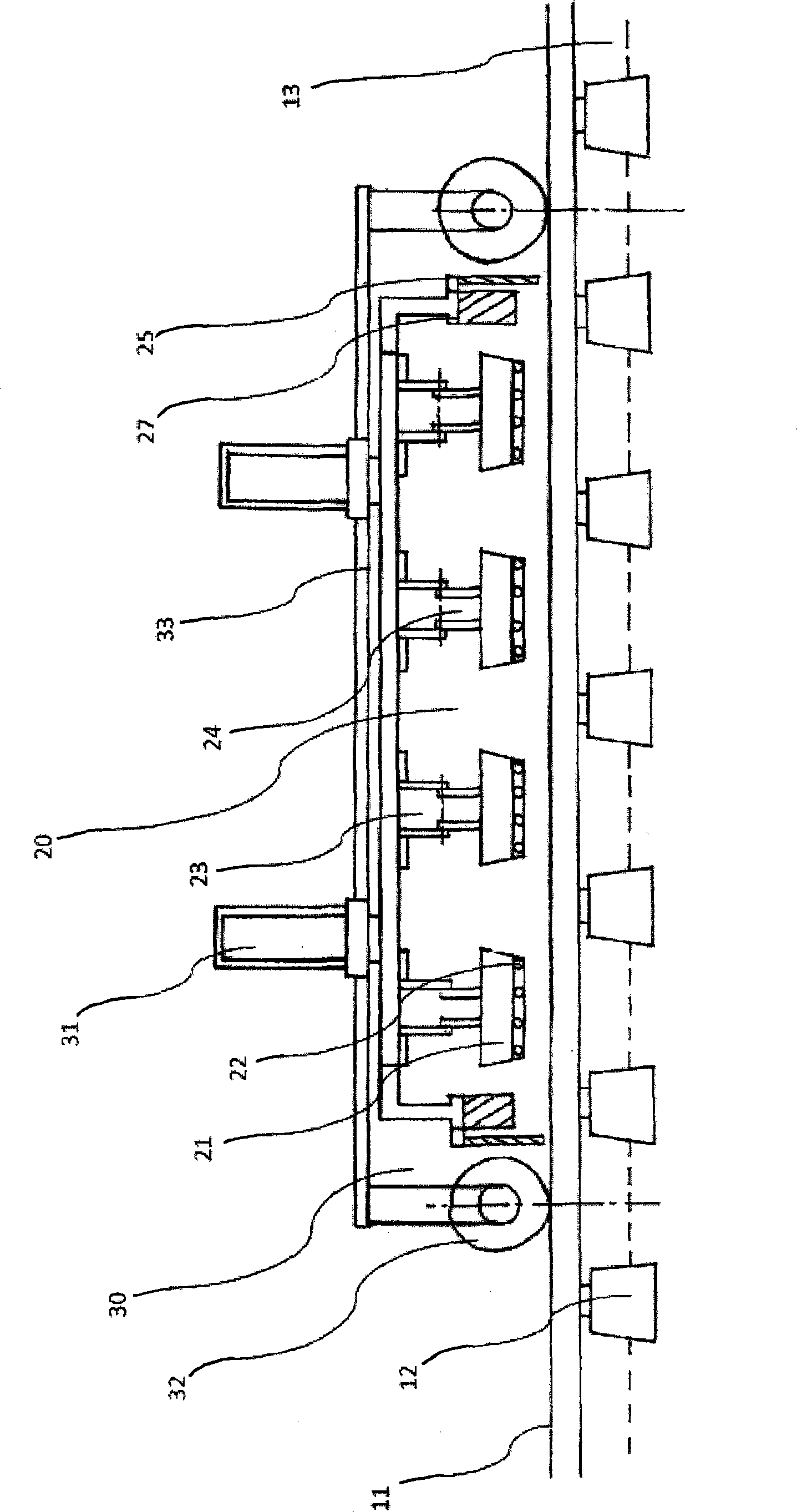 Drying and temperature-controlling device for ballast and operating method thereof