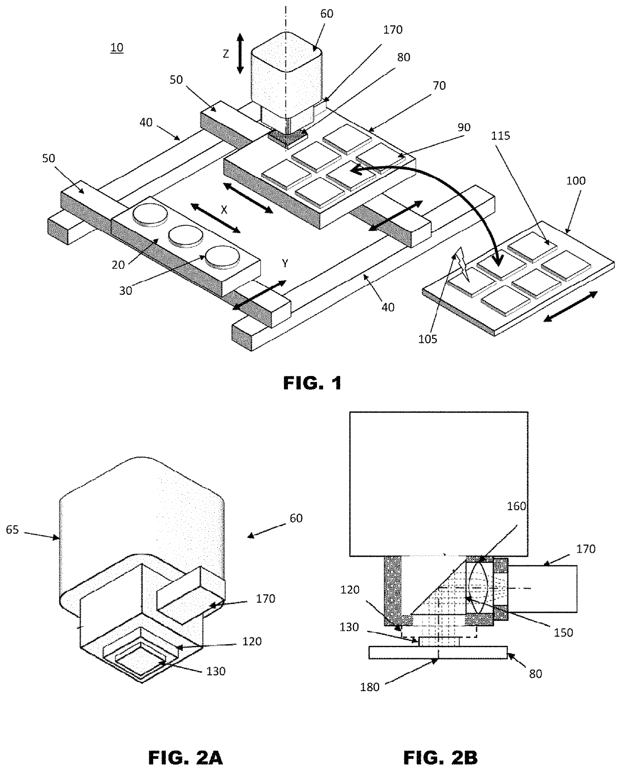 Testing of LED devices during pick and place operations