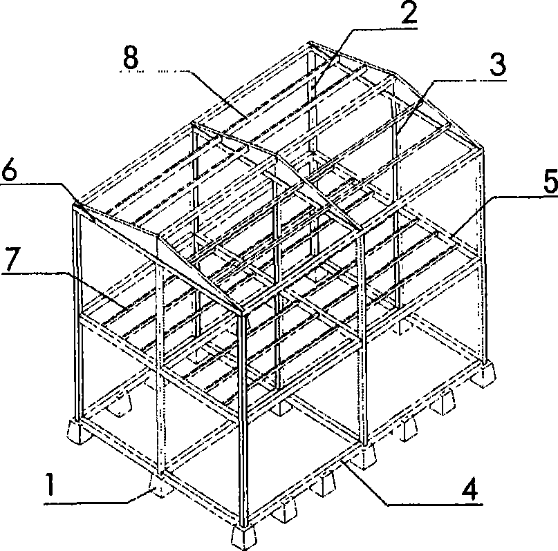 Composite hollow slab house and building method thereof