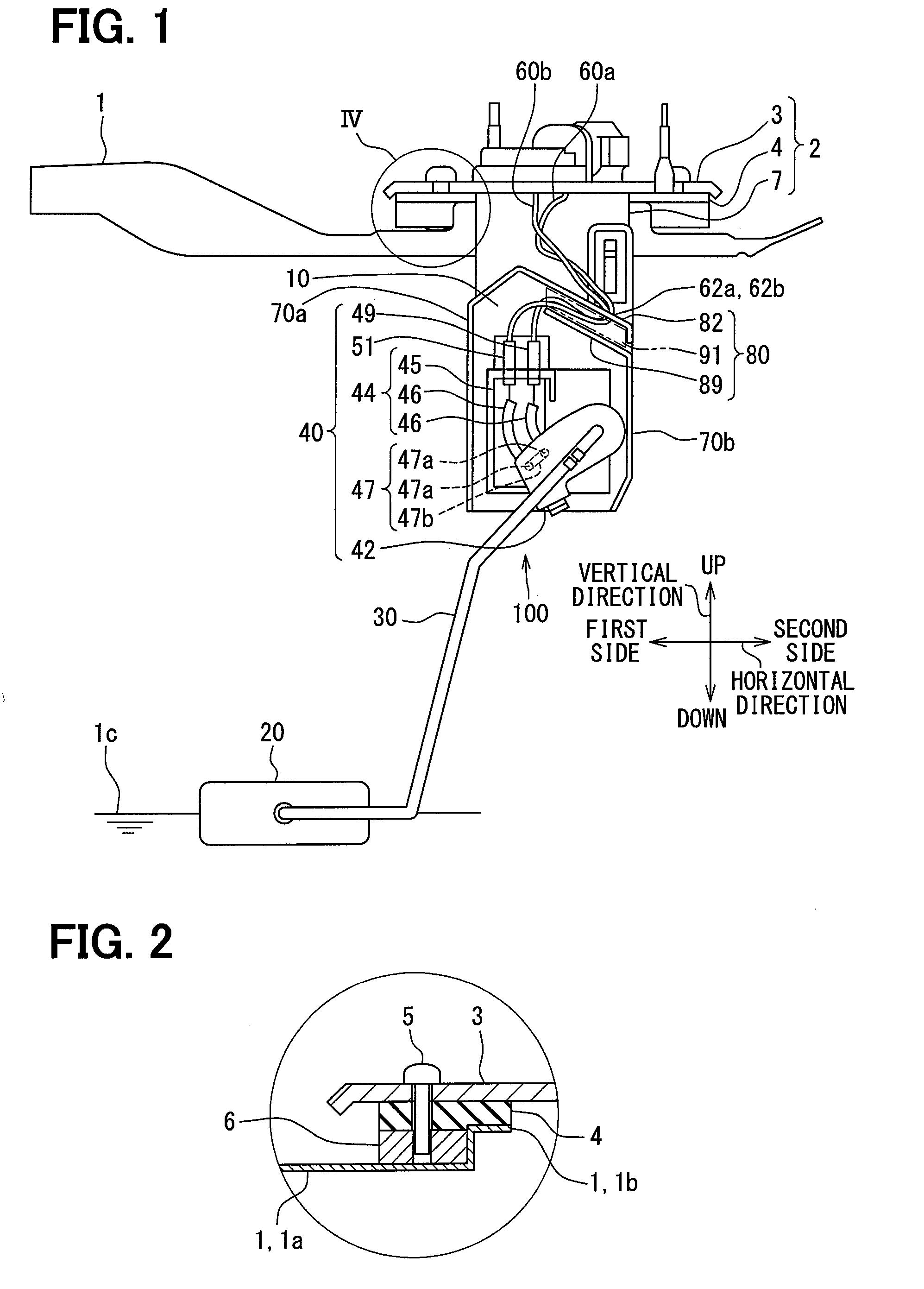 Liquid surface sensing device