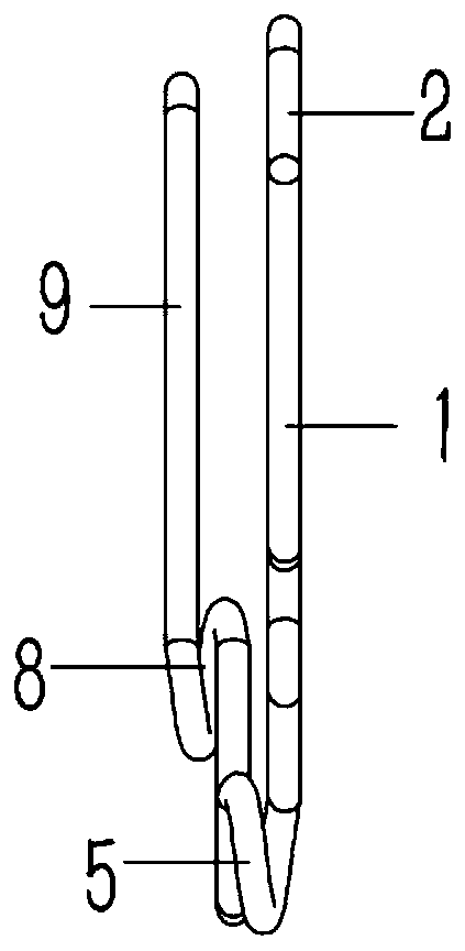 Separation device of pull rope and return rope of photovoltaic panel cleaning robot