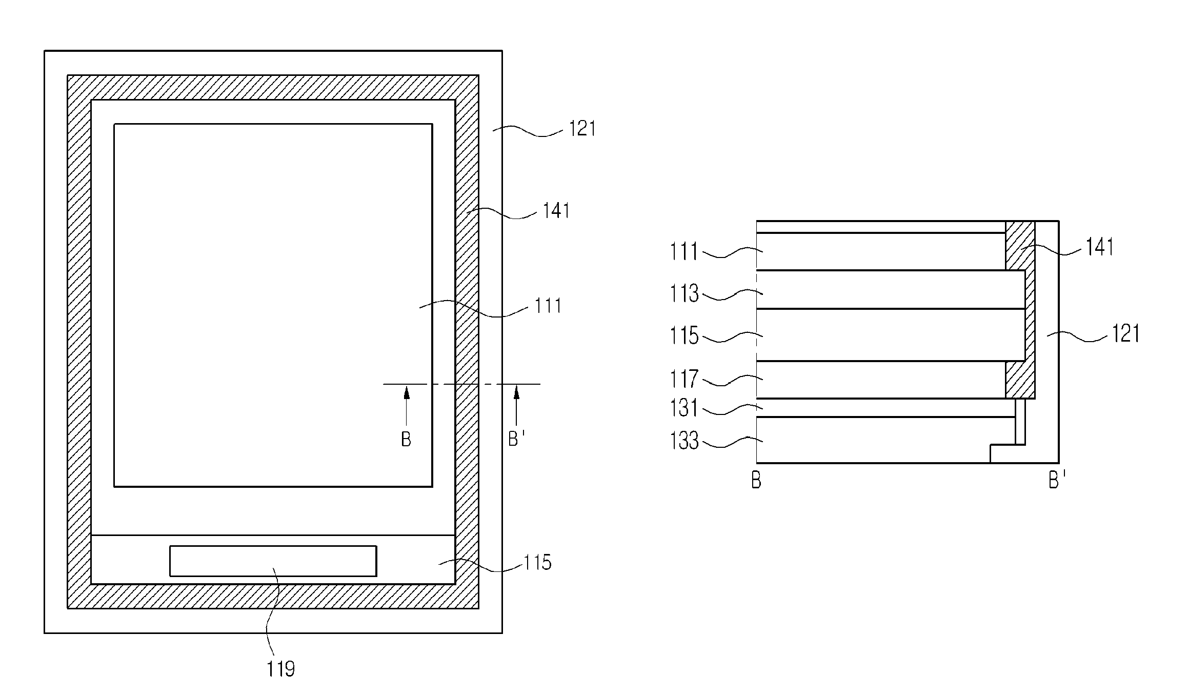 Liquid crystal display device and mobile communication terminal having the same