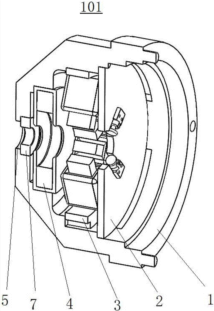 A magnetic suspended rotor support system, a magnetic suspension motor and a dust collector