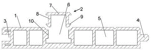 Wood-plastic wallboard for wood-plastic structure house and installation method thereof