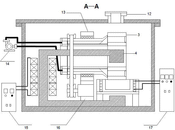 Method for continuously manufacturing high-silicon steel sheet and continuous casting device