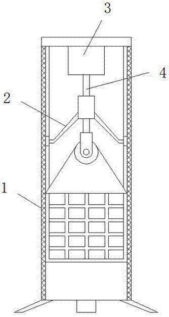 Telescopic derrick hoisting auxiliary device