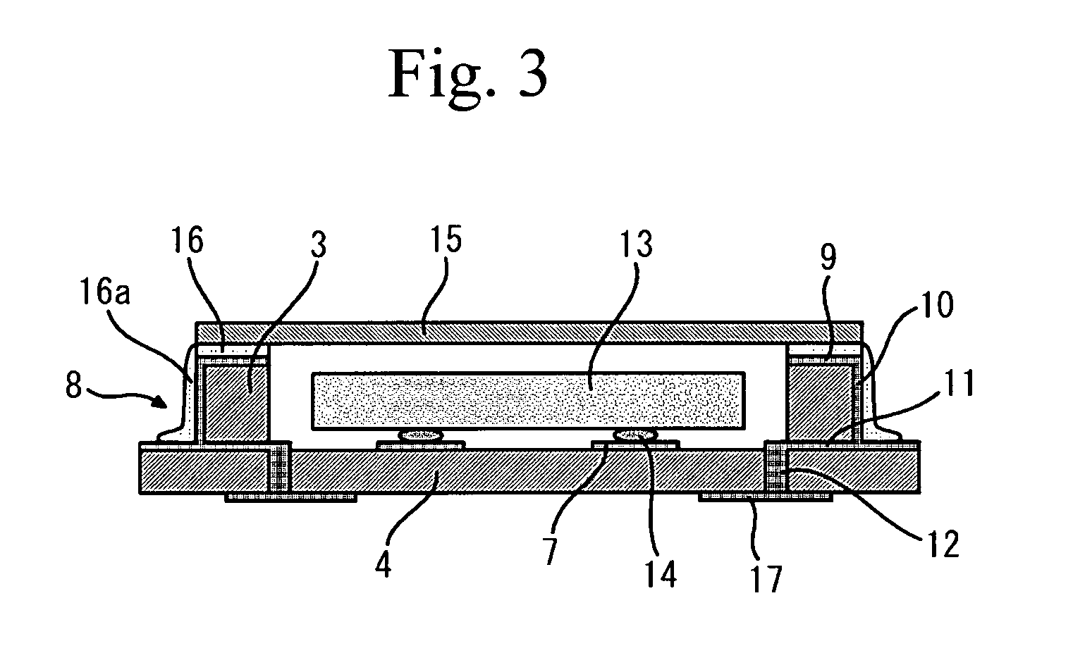 Package for electronic device, base substrate, electronic device and fabrication method thereof