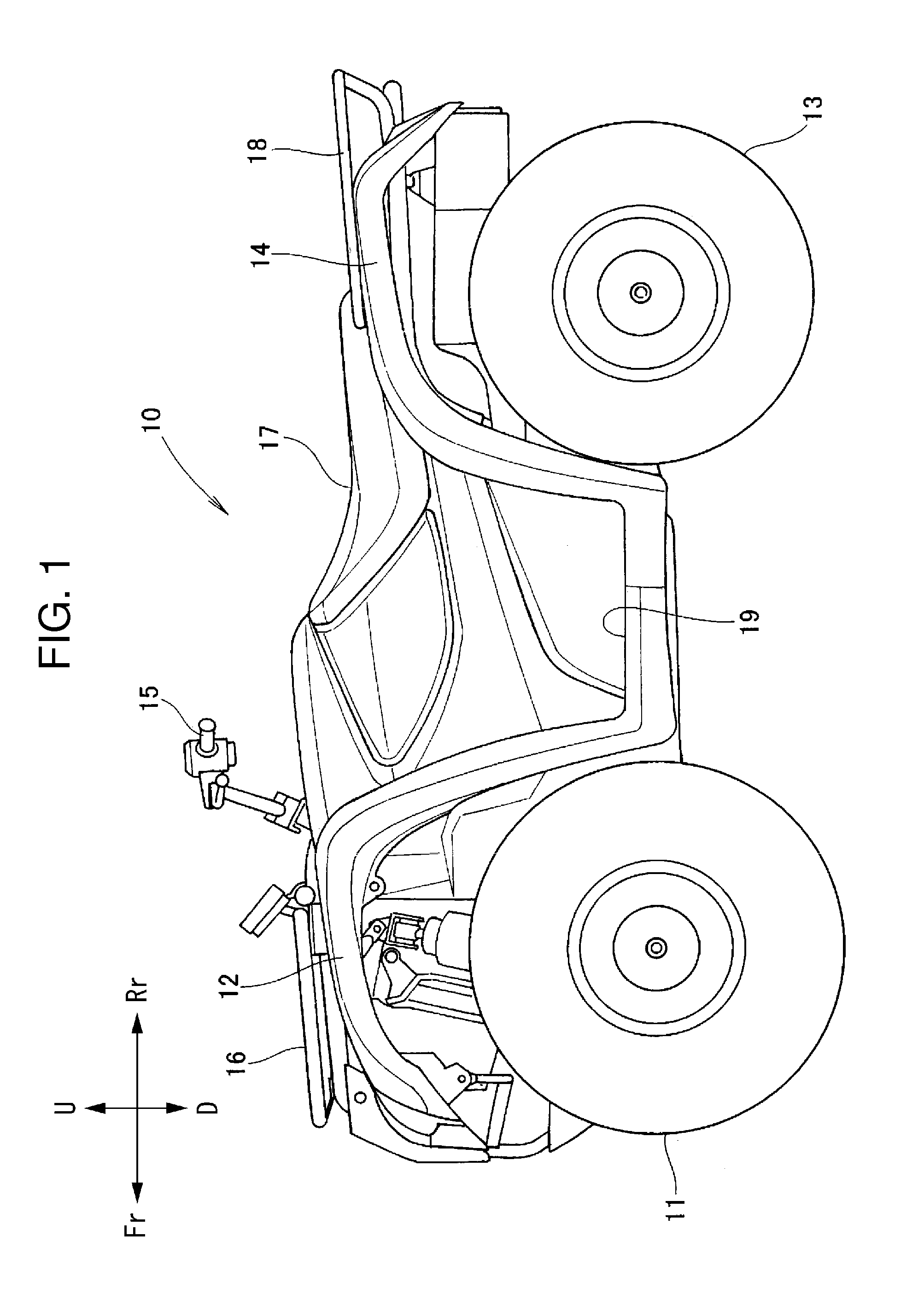Evaporative emissions system with canister having improved venting structure, and vehicle including same
