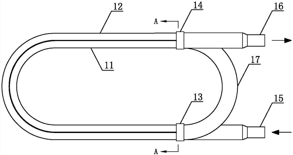 Coil pipe type double-dryness flow dividing and heat exchange evaporator