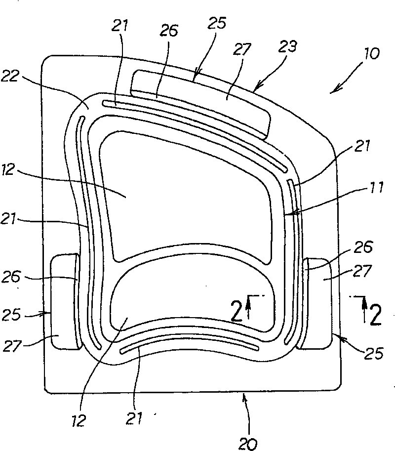 Press forming die set and method