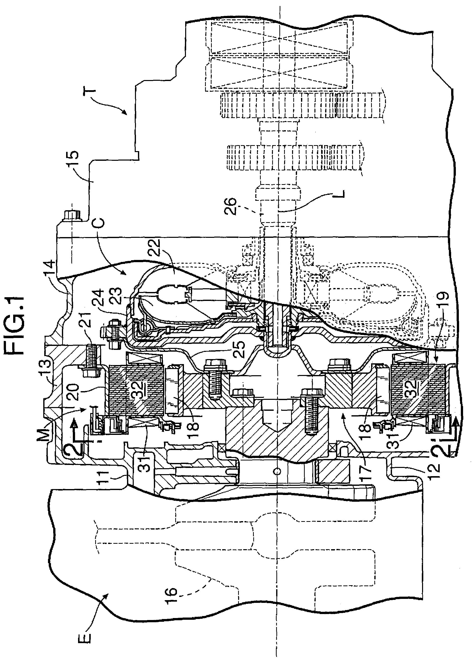 Motor stator structure