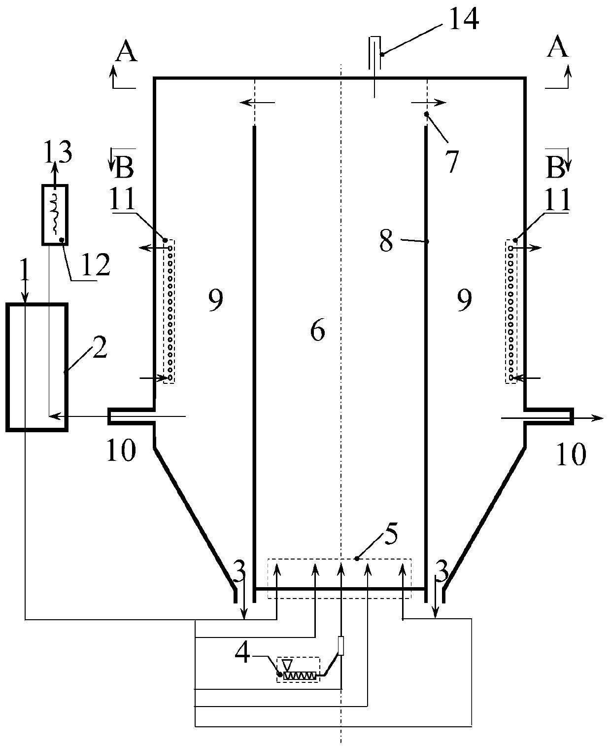 Flameless combustion system for semi-coke refractory fuel