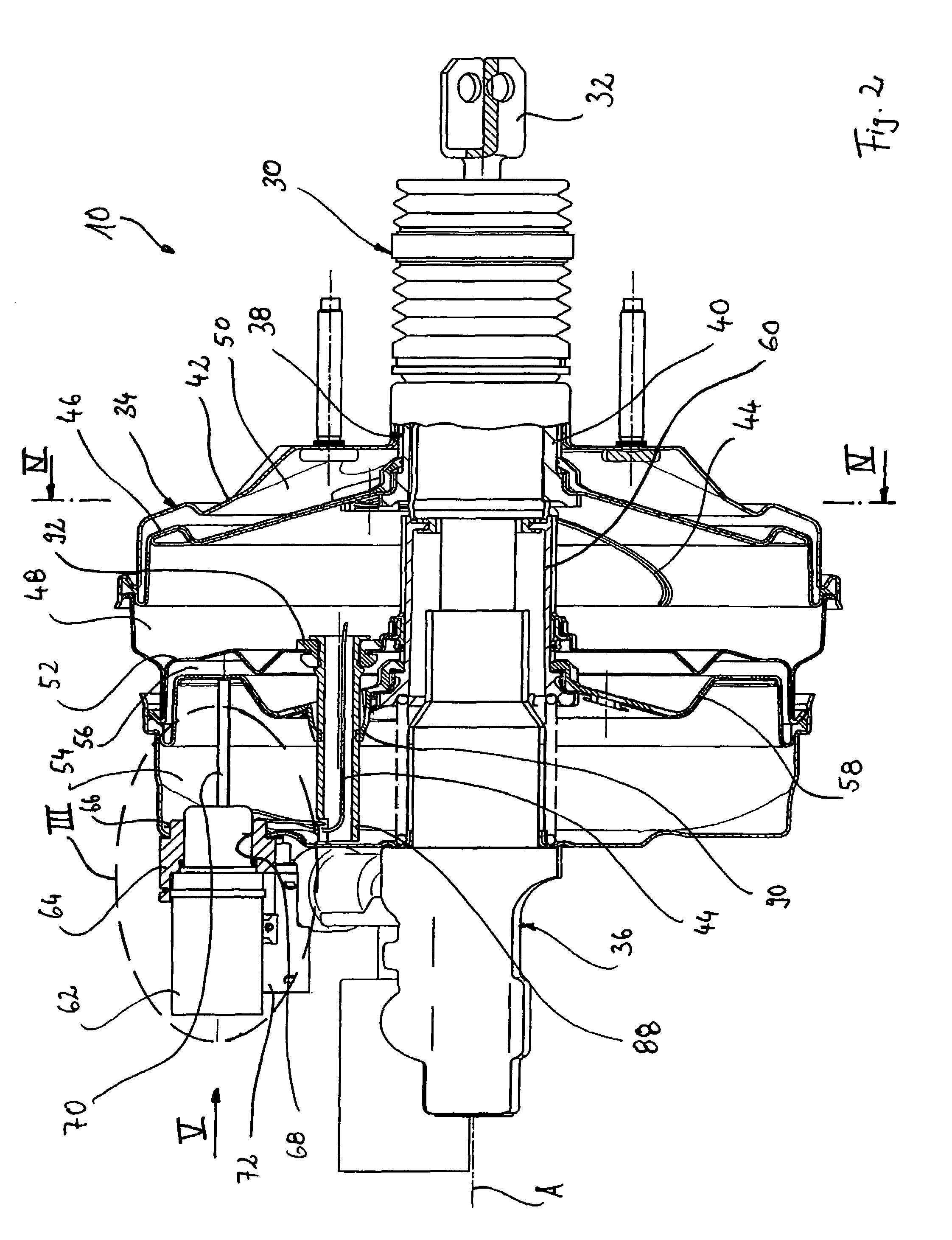 Braking force generator for a hydraulic vehicle brake system
