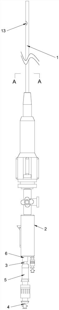 Aorta membrane rupture puncture system with radiography function