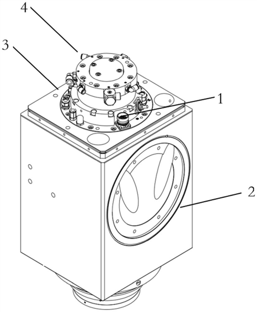 Five-shaft-head intelligent feedback device and processing machine tool