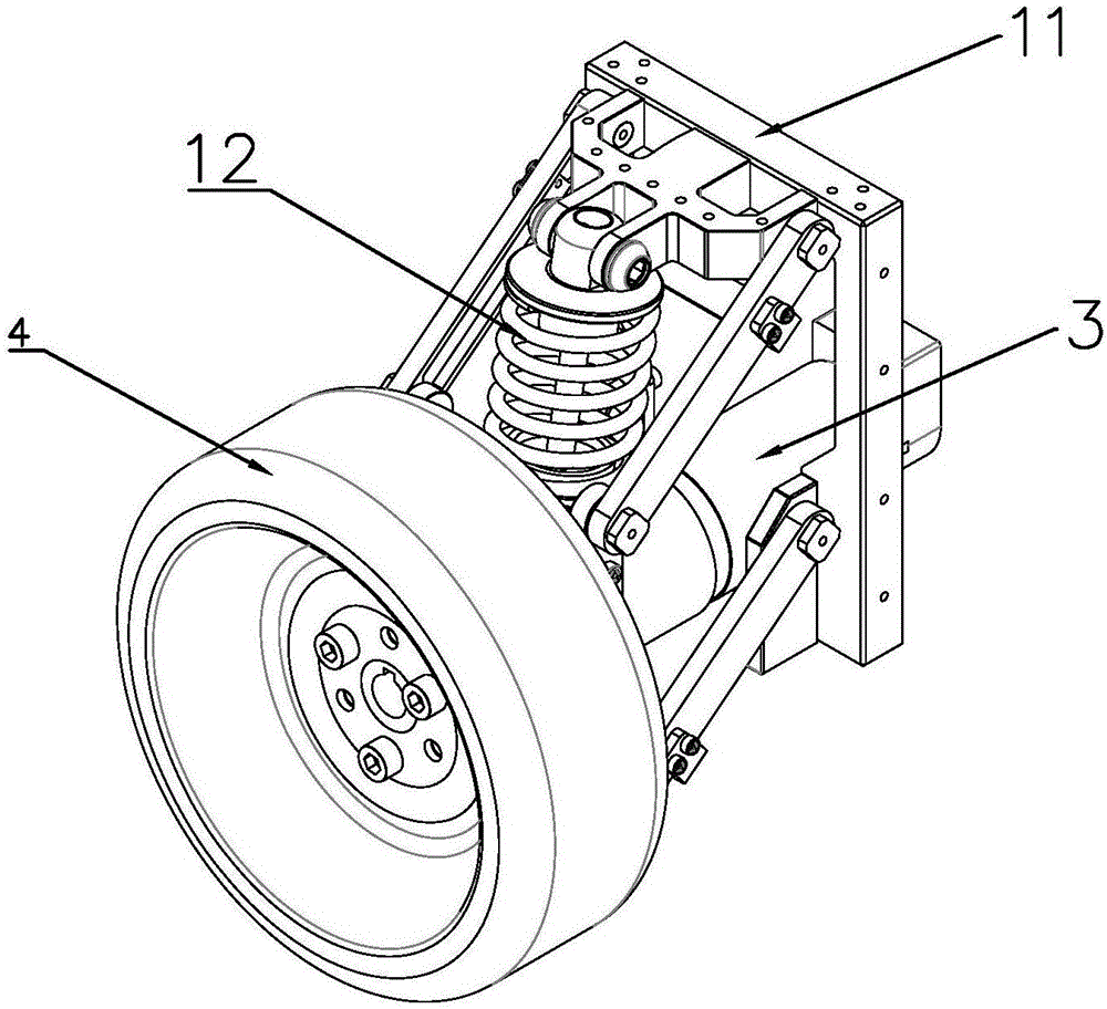 Robot vehicle body suspension system
