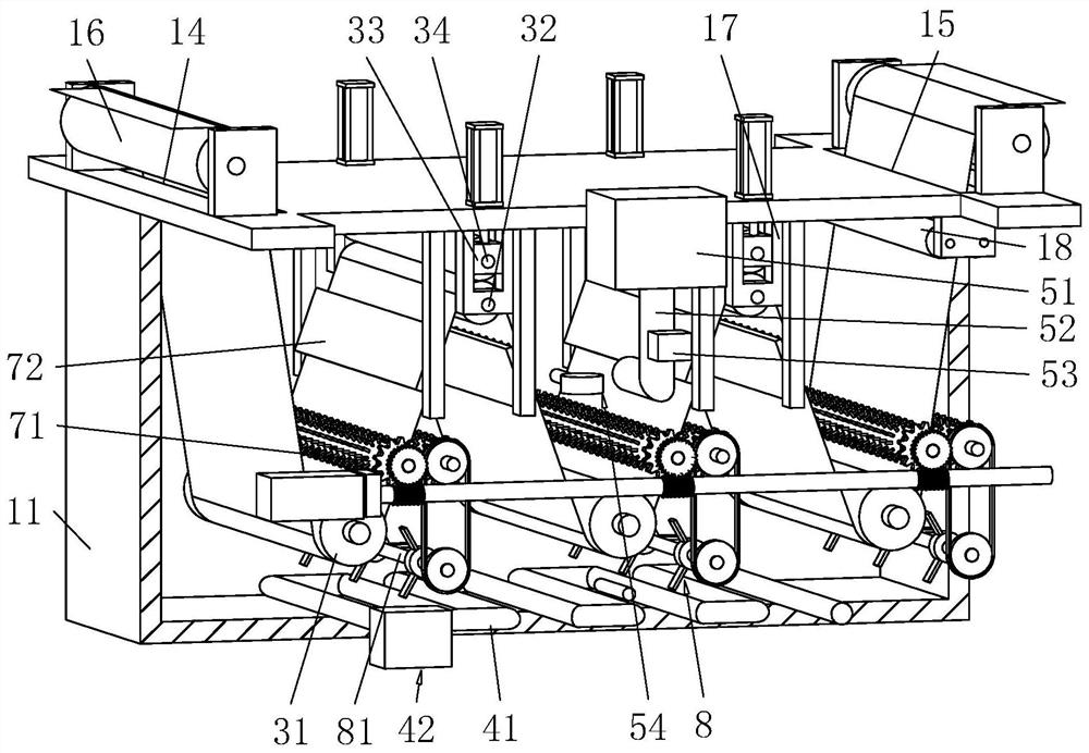 Desizing-scouring-bleaching combination machine