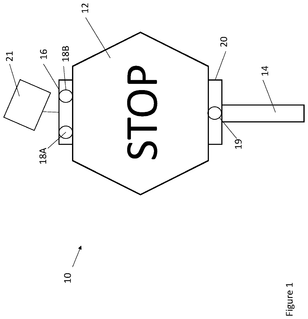 Stop sign with traffic control features