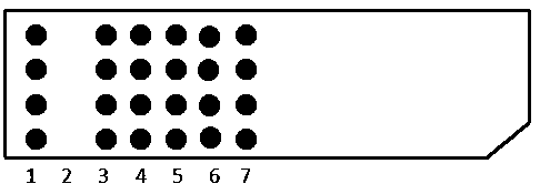 Chip for detecting four thyroid tumor markers and preparation method of chip