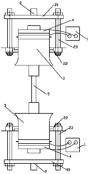 Ultrasonic wave assisted stretching device and method