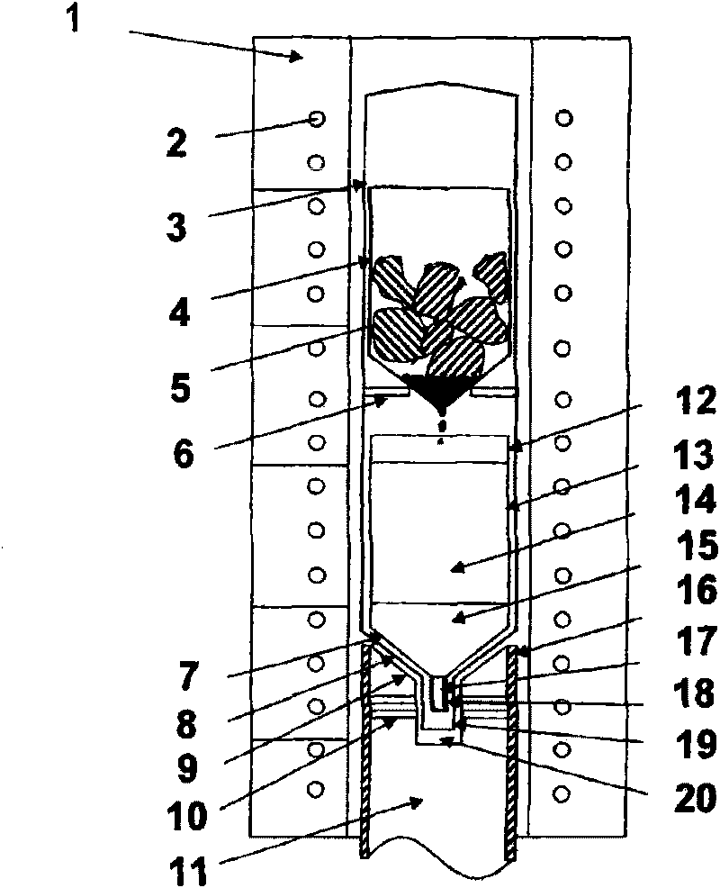 Method and device for growing germanium crystal