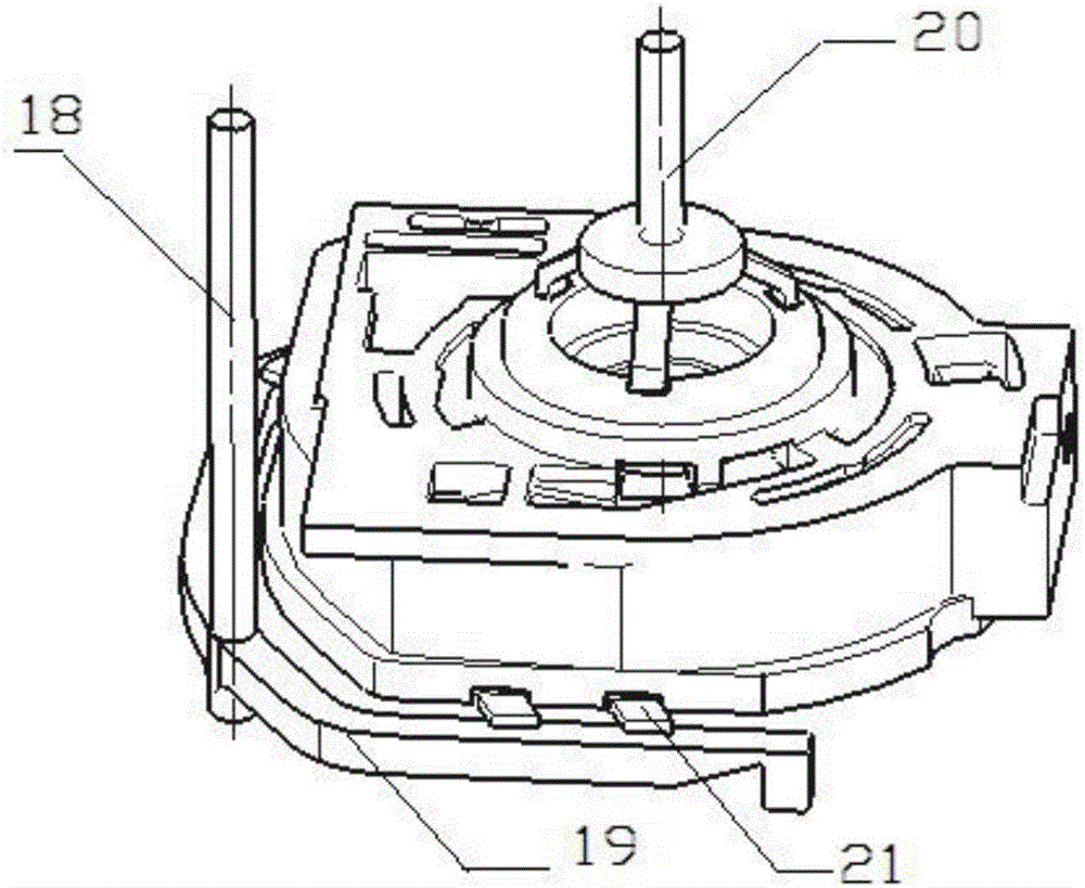 Locomotive oil inlet casing sand core and manufacturing method thereof