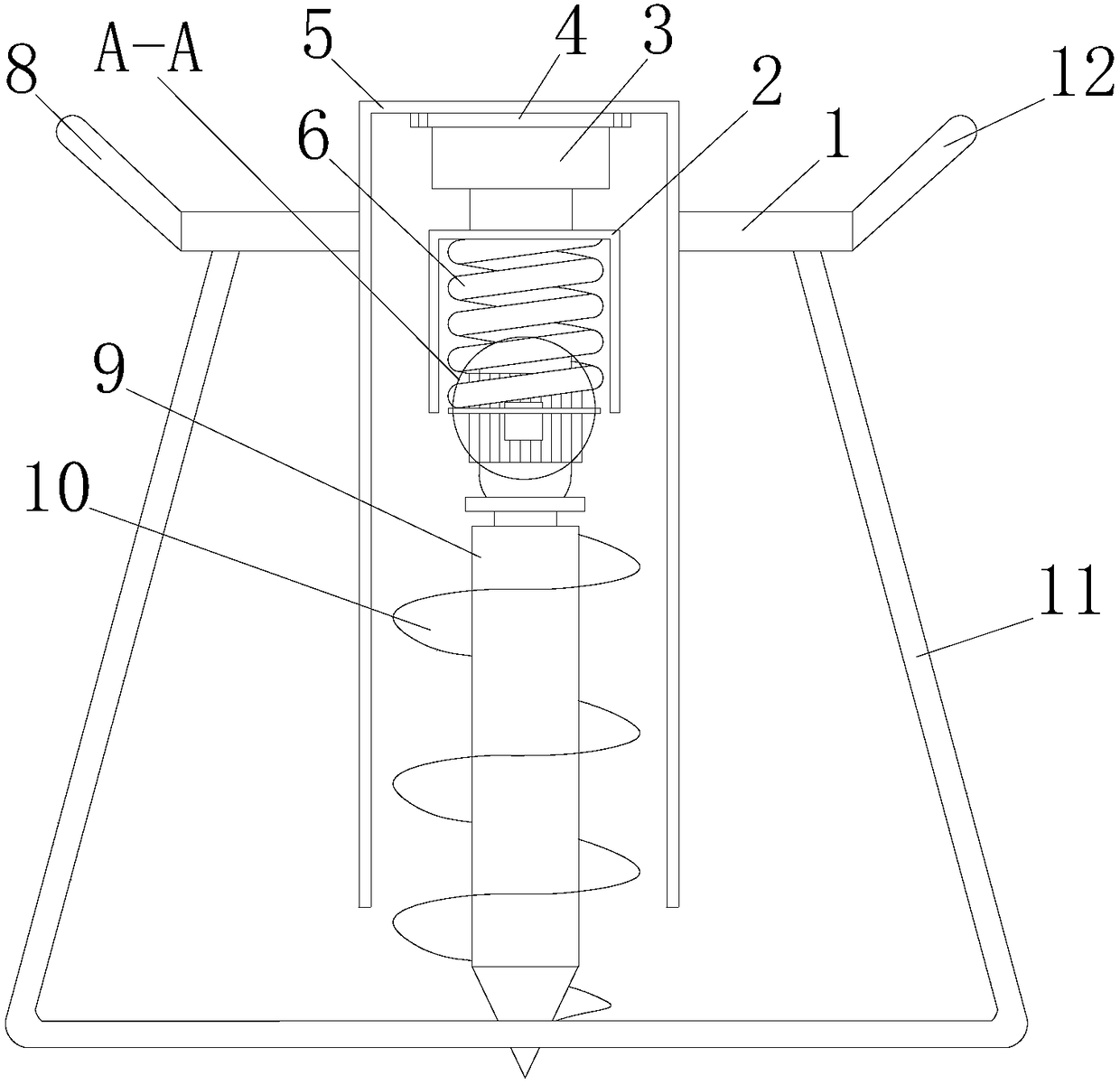 Safety protection device for earth boring machine