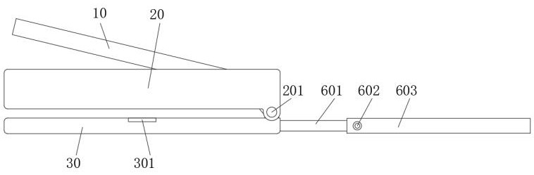 Anastomat tissue clamping piece capable of stably clamping tissue