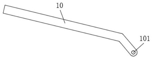 Anastomat tissue clamping piece capable of stably clamping tissue