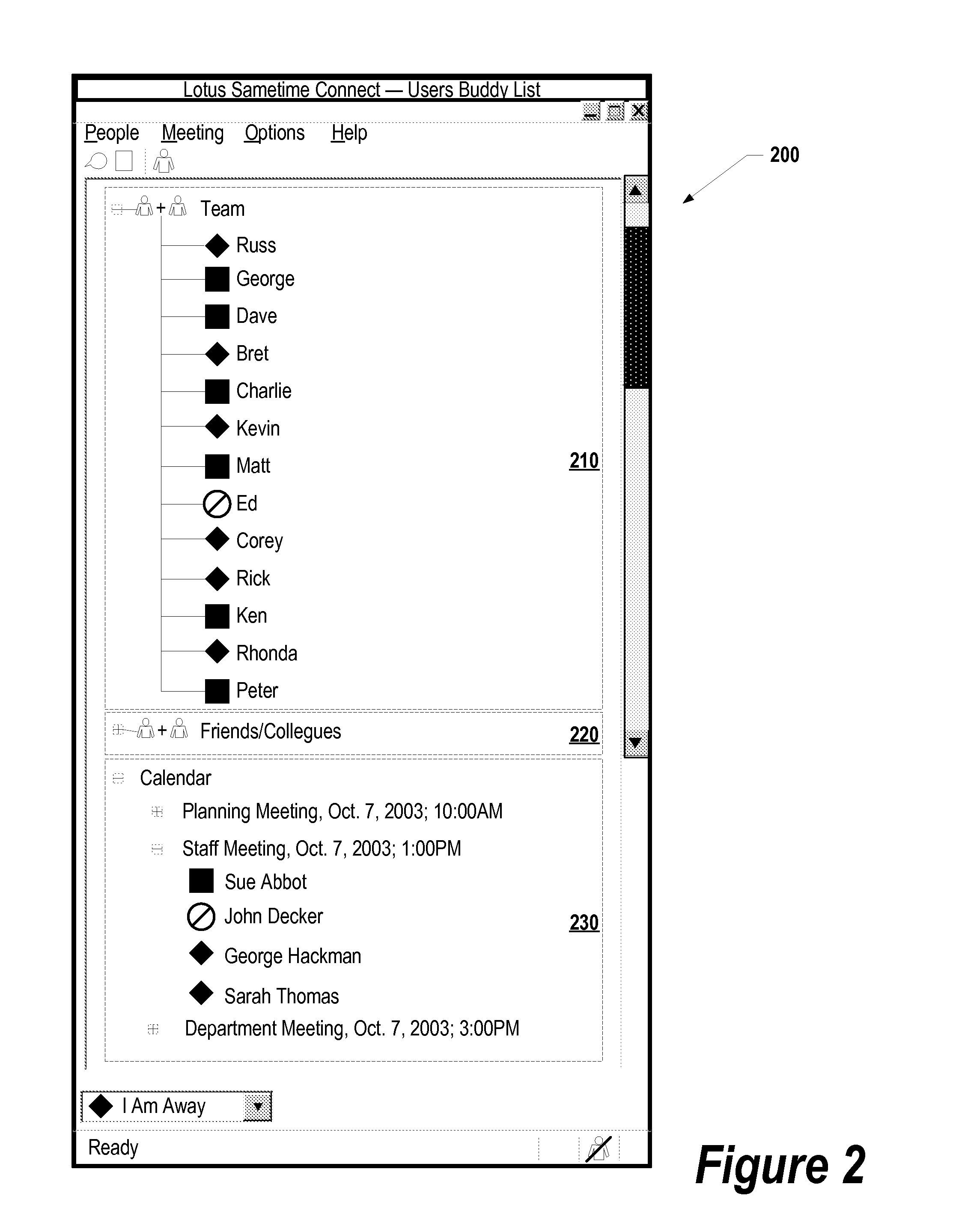 System and method for automatic population of instant messenger lists